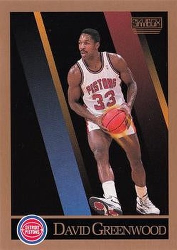 #86 David Greenwood - Detroit Pistons - 1990-91 SkyBox Basketball