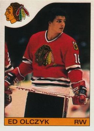 #86 Ed Olczyk - Chicago Blackhawks - 1985-86 O-Pee-Chee Hockey