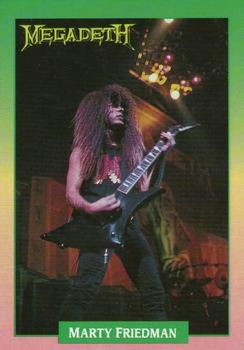 #86 Marty Friedman - 1991 Brockum Rock Cards