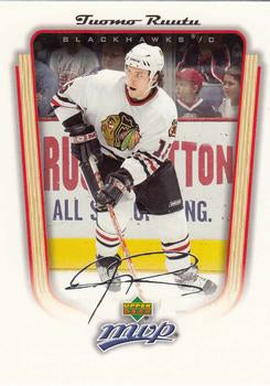 #86 Tuomo Ruutu - Chicago Blackhawks - 2005-06 Upper Deck MVP Hockey