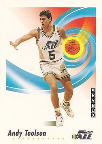 #286 Andy Toolson - Utah Jazz - 1991-92 SkyBox Basketball