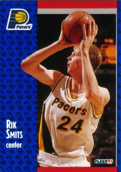 #86 Rik Smits - Indiana Pacers - 1991-92 Fleer Basketball
