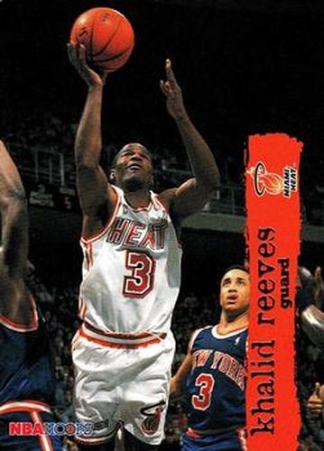 #86 Khalid Reeves - Miami Heat - 1995-96 Hoops Basketball