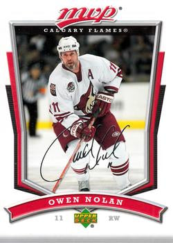 #86 Owen Nolan - Calgary Flames - 2007-08 Upper Deck MVP Hockey