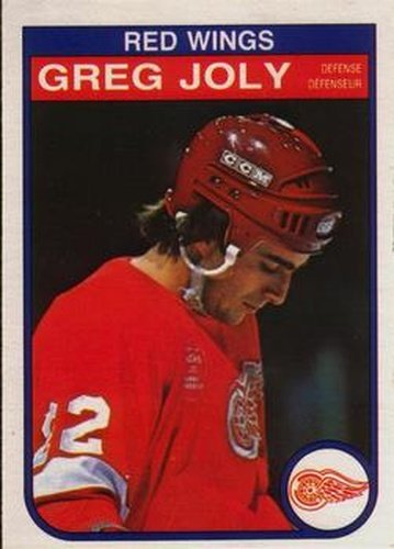 #86 Greg Joly - Detroit Red Wings - 1982-83 O-Pee-Chee Hockey