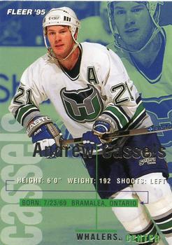 #86 Andrew Cassels - Hartford Whalers - 1994-95 Fleer Hockey