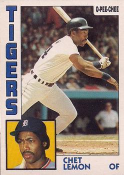 #86 Chet Lemon - Detroit Tigers - 1984 O-Pee-Chee Baseball
