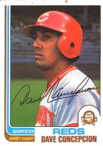 #86 Dave Concepcion - Cincinnati Reds - 1982 O-Pee-Chee Baseball