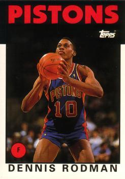 #86 Dennis Rodman - Detroit Pistons - 1992-93 Topps Archives Basketball