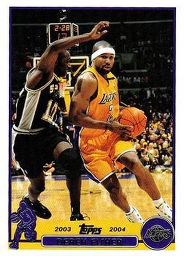 #86 Derek Fisher - Los Angeles Lakers - 2003-04 Topps Basketball