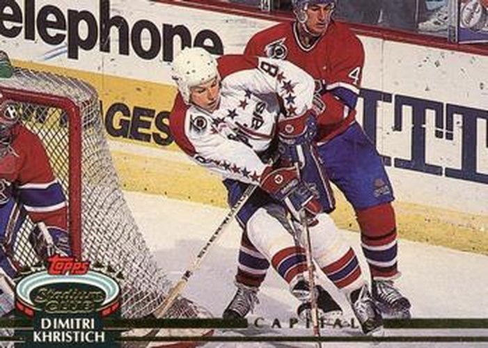#86 Dimitri Khristich - Washington Capitals - 1992-93 Stadium Club Hockey