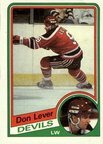 #86 Don Lever - New Jersey Devils - 1984-85 Topps Hockey