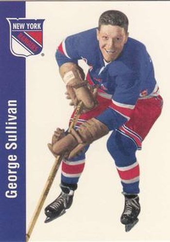 #86 George Sullivan - New York Rangers - 1994 Parkhurst Missing Link 1956-57 Hockey