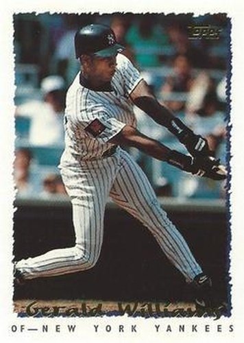 #86 Gerald Williams - New York Yankees - 1995 Topps Baseball