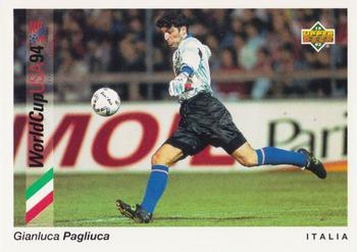#86 Gianluca Pagliuca - Italia - 1993 Upper Deck World Cup Preview English/Spanish Soccer