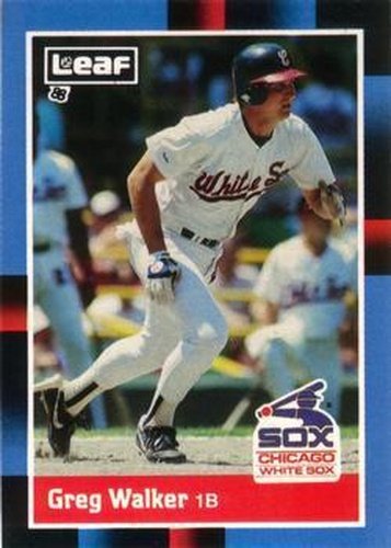 #86 Greg Walker - Chicago White Sox - 1988 Leaf Baseball