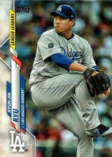 #86 Hyun-Jin Ryu - Los Angeles Dodgers - 2020 Topps Baseball