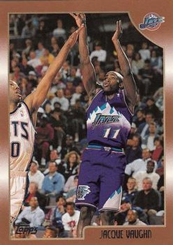 #86 Jacque Vaughn - Utah Jazz - 1998-99 Topps Basketball
