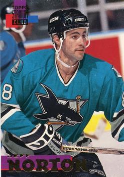 #86 Jeff Norton - San Jose Sharks - 1994-95 Stadium Club Hockey