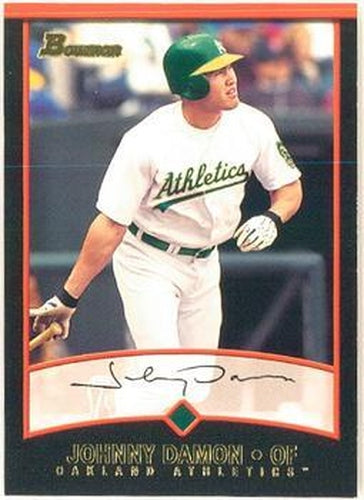 #86 Johnny Damon - Oakland Athletics - 2001 Bowman Baseball