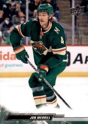 #86 Jon Merrill - Minnesota Wild - 2022-23 Upper Deck Hockey