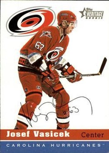#86 Josef Vasicek - Carolina Hurricanes - 2000-01 Topps Heritage Hockey