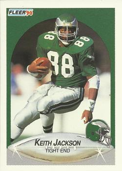 #86 Keith Jackson - Philadelphia Eagles - 1990 Fleer Football
