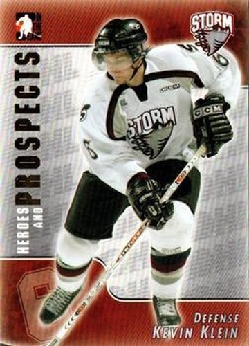 #86 Kevin Klein - Guelph Storm - 2004-05 In The Game Heroes and Prospects Hockey