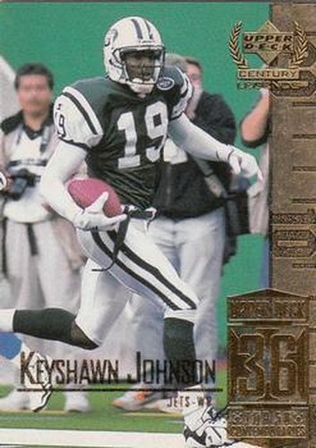 #86 Keyshawn Johnson - New York Jets - 1999 Upper Deck Century Legends Football