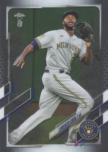 #86 Lorenzo Cain - Milwaukee Brewers - 2021 Topps Chrome Ben Baller Edition Baseball