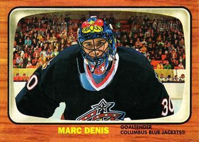 #86 Marc Denis - Columbus Blue Jackets - 2002-03 Topps Heritage Hockey