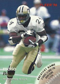 #86 Mario Bates - New Orleans Saints - 1996 Fleer Football