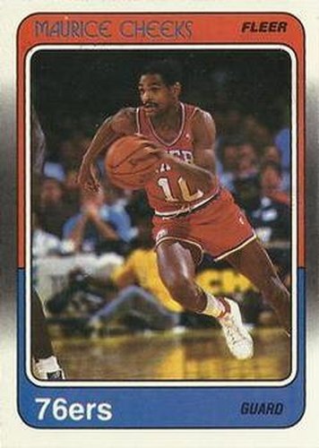 #86 Maurice Cheeks - Philadelphia 76ers - 1988-89 Fleer Basketball
