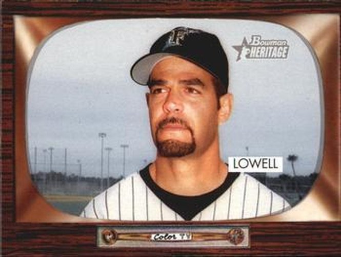 #86 Mike Lowell - Florida Marlins - 2004 Bowman Heritage Baseball