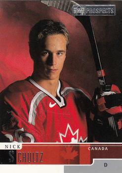 #86 Nick Schultz - Canada - 1999-00 Upper Deck Prospects Hockey