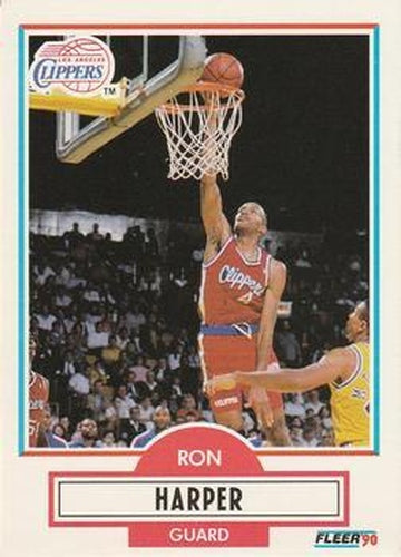 #86 Ron Harper - Los Angeles Clippers - 1990-91 Fleer Basketball