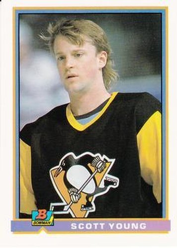 #86 Scott Young - Pittsburgh Penguins - 1991-92 Bowman Hockey