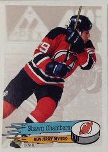 #86 Shawn Chambers - New Jersey Devils - 1995-96 Panini Hockey Stickers