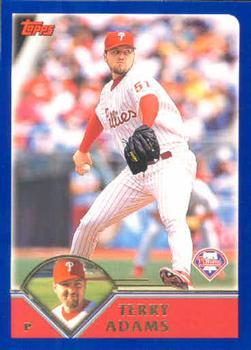 #86 Terry Adams - Philadelphia Phillies - 2003 Topps Baseball