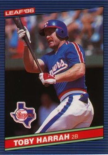 #86 Toby Harrah - Texas Rangers - 1986 Leaf Baseball