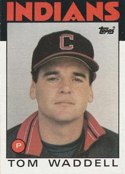 #86 Tom Waddell - Cleveland Indians - 1986 Topps Baseball