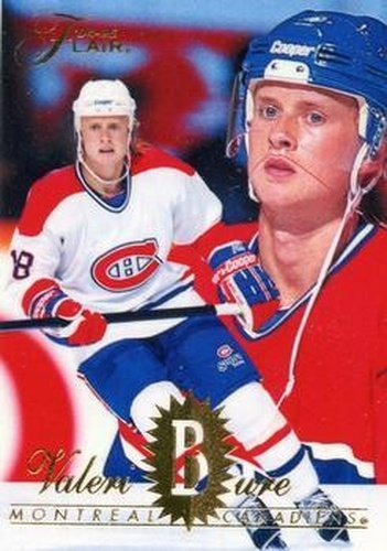 #86 Valeri Bure - Montreal Canadiens - 1994-95 Flair Hockey