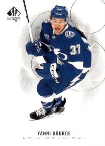 #86 Yanni Gourde - Tampa Bay Lightning - 2020-21 SP Authentic Hockey