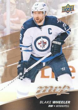 #86 Blake Wheeler - Winnipeg Jets - 2017-18 Upper Deck MVP Hockey