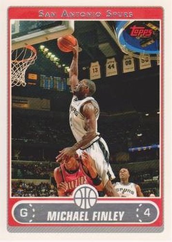 #86 Michael Finley - San Antonio Spurs - 2006-07 Topps Basketball