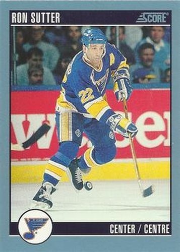 #86 Ron Sutter - St. Louis Blues - 1992-93 Score Canadian Hockey