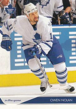 #86 Owen Nolan - Toronto Maple Leafs - 2003-04 In The Game Toronto Star Hockey