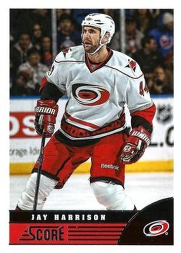 #86 Jay Harrison - Carolina Hurricanes - 2013-14 Score Hockey