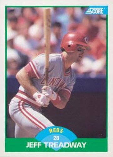 #86 Jeff Treadway - Cincinnati Reds - 1989 Score Baseball