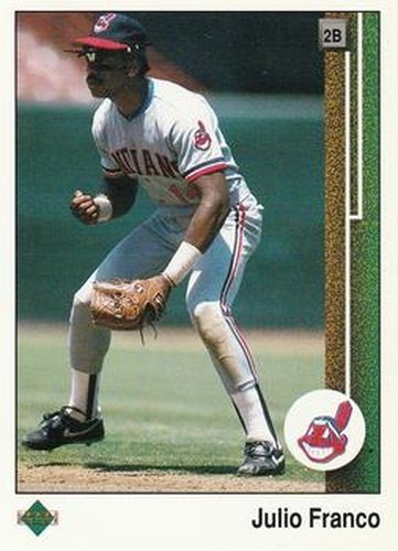#186 Julio Franco - Cleveland Indians - 1989 Upper Deck Baseball